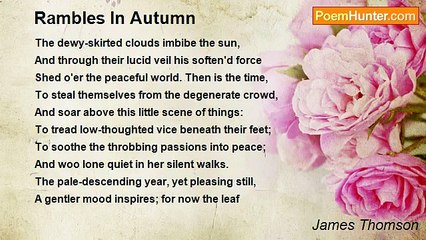 James Thomson - Rambles In Autumn