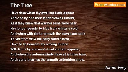 Jones Very - The Tree