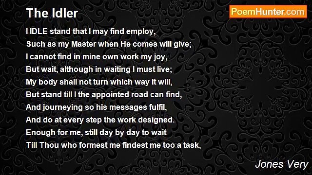 Jones Very - The Idler