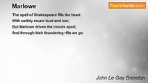 John Le Gay Brereton - Marlowe