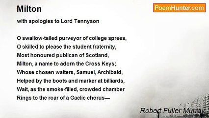 Robert Fuller Murray - Milton