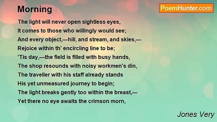 Jones Very - Morning