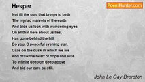 John Le Gay Brereton - Hesper