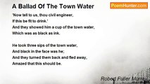 Robert Fuller Murray - A Ballad Of The Town Water