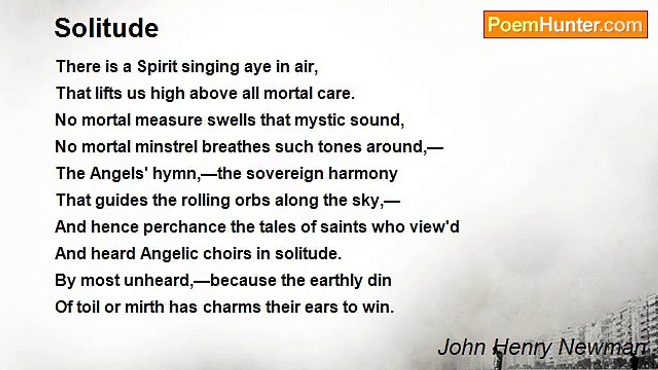 John Henry Newman - Solitude