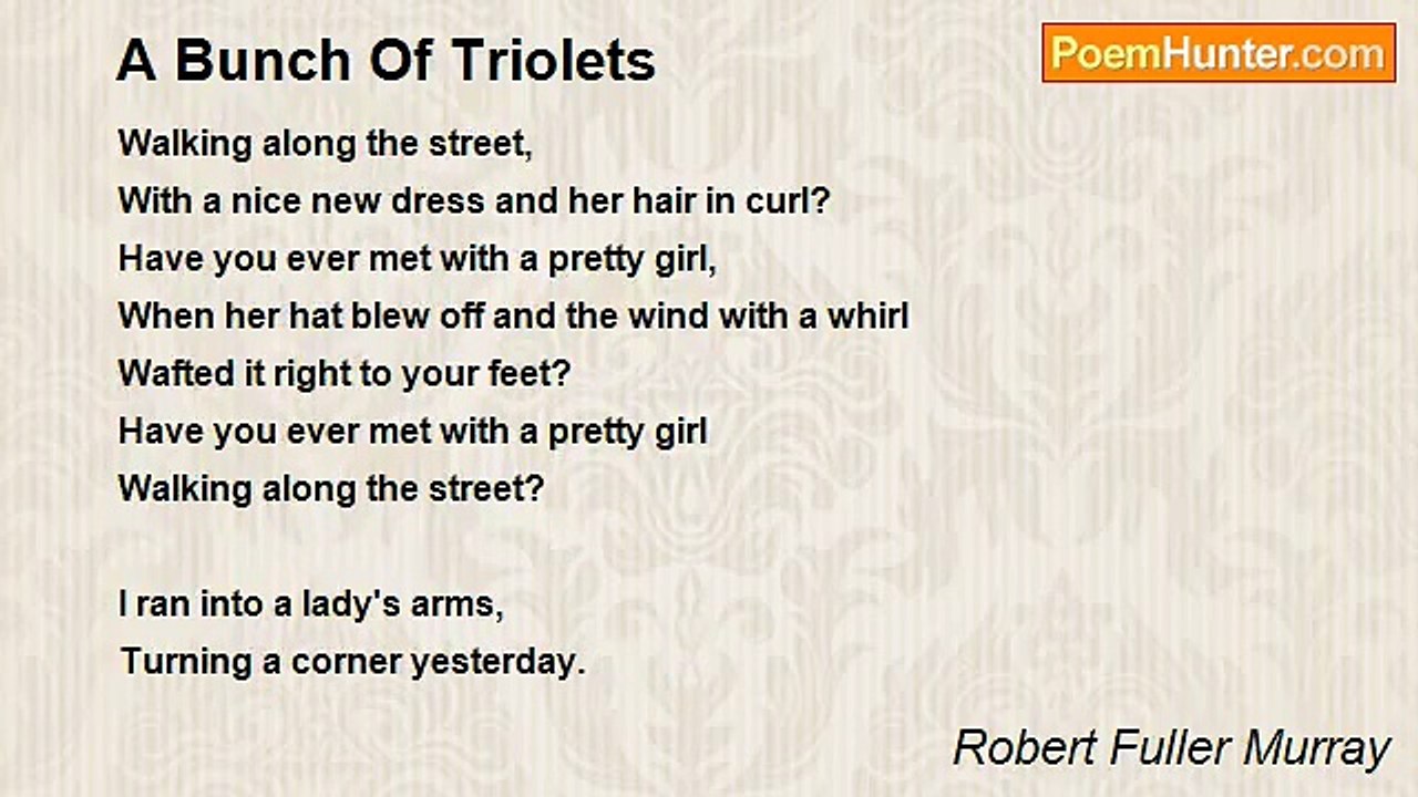 Robert Fuller Murray - A Bunch Of Triolets