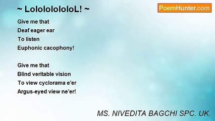 MS. NIVEDITA BAGCHI SPC. UK. - ~ LolololololoL! ~