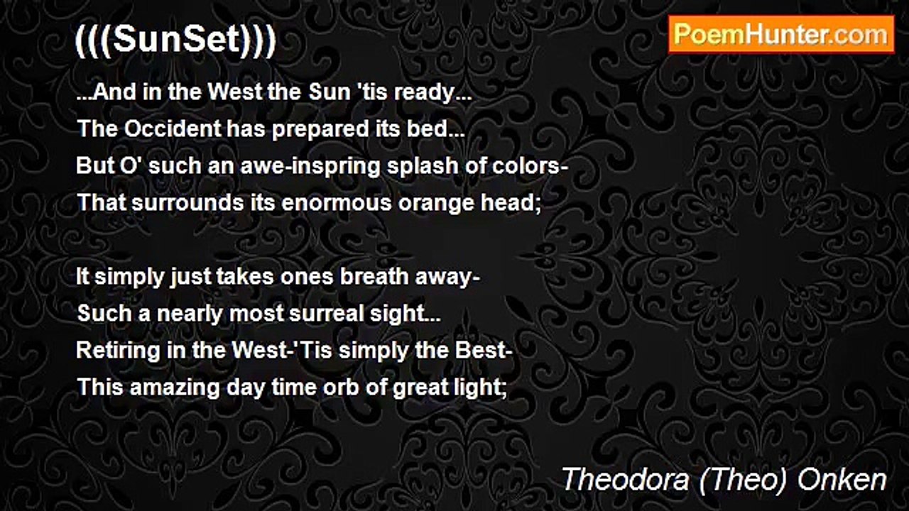 Theodora (Theo) Onken - (((SunSet)))