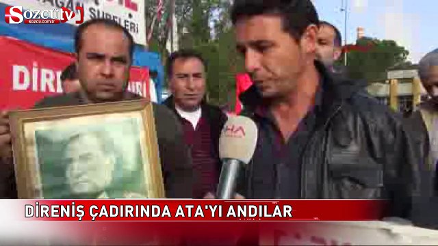 Direniş Çadirinda 2'nci Kez Ata'yı Andılar