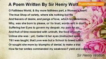 Sir Henry Wotton - A Poem Written By Sir Henry Wotton In His Youth