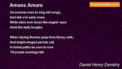 Daniel Henry Deniehy - Amans Amare
