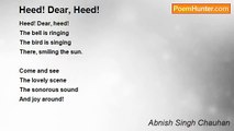 Abnish Singh Chauhan - Heed! Dear, Heed!