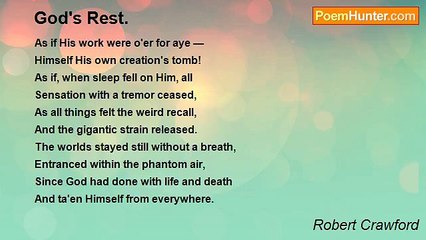 Robert Crawford - God's Rest.