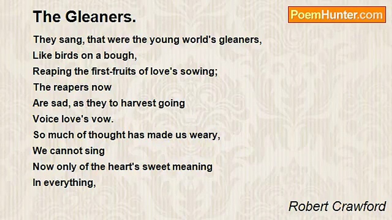 Robert Crawford - The Gleaners.