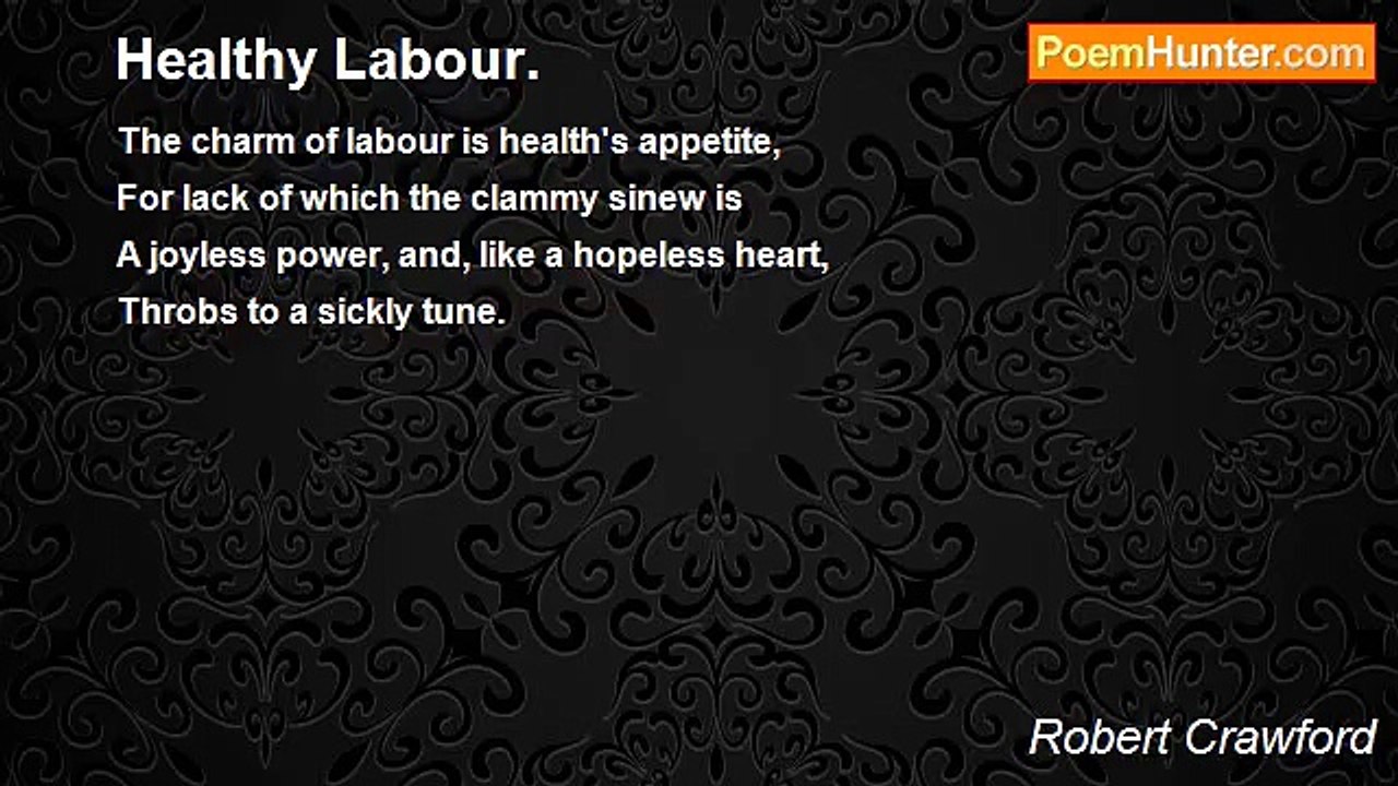 Robert Crawford - Healthy Labour.