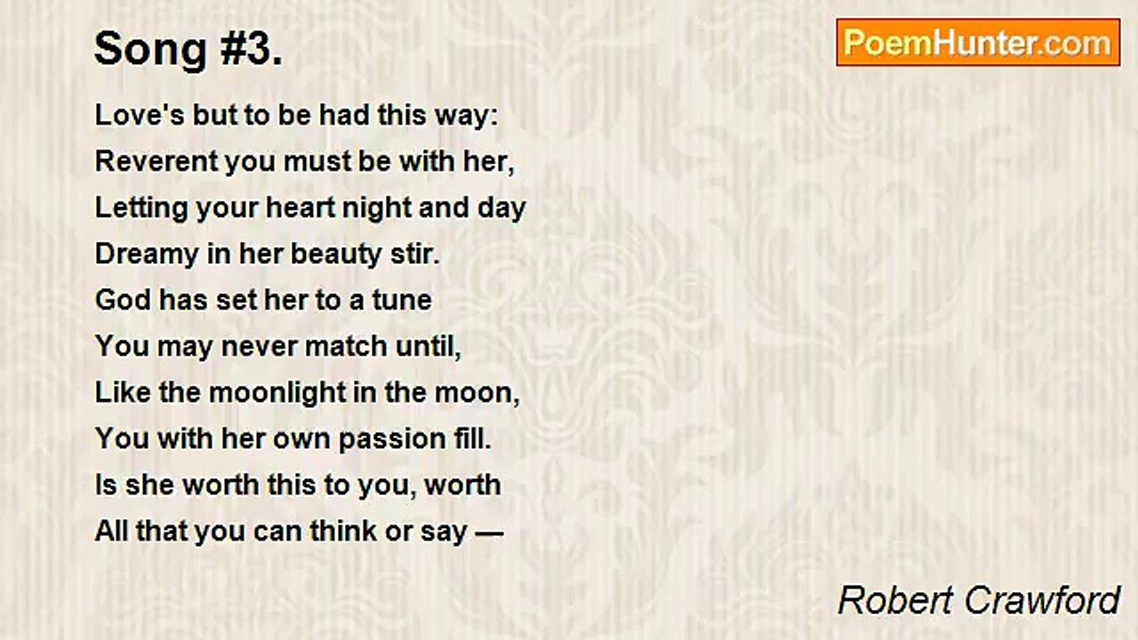 Robert Crawford - Song #3.