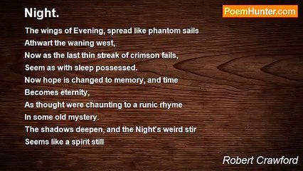 Robert Crawford - Night.