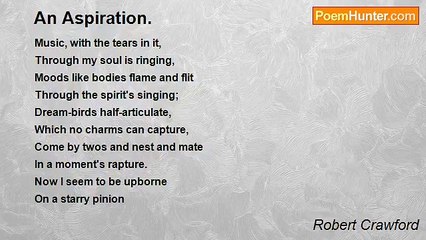 Robert Crawford - An Aspiration.