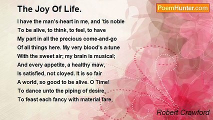 Robert Crawford - The Joy Of Life.