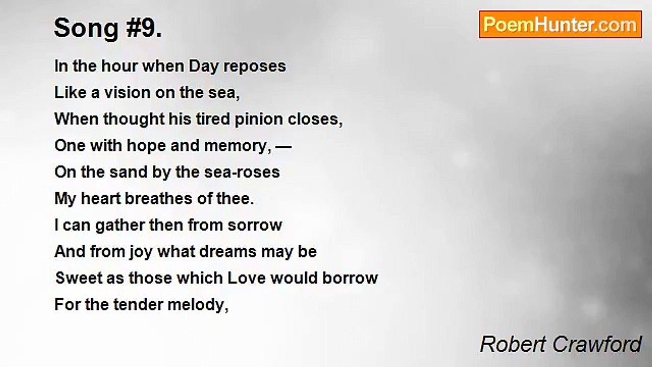 Robert Crawford - Song #9.