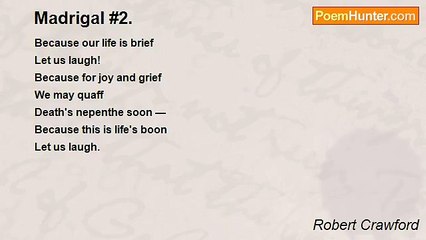 Robert Crawford - Madrigal #2.