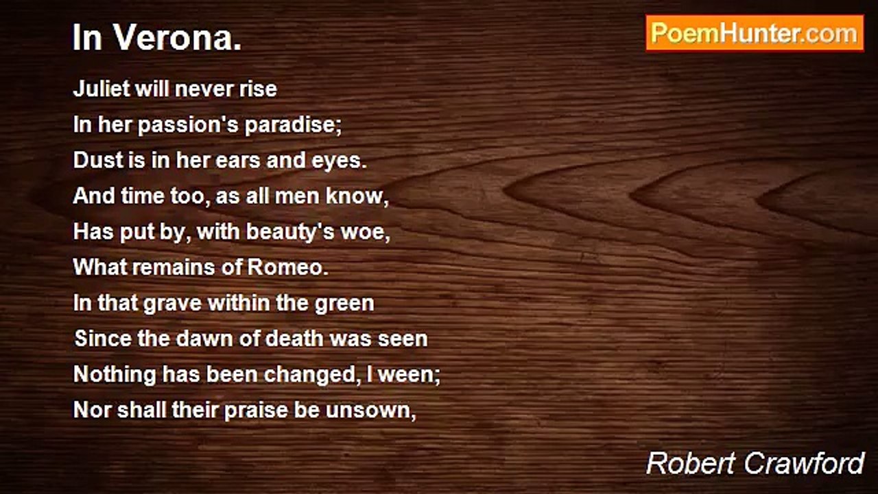 Robert Crawford - In Verona.