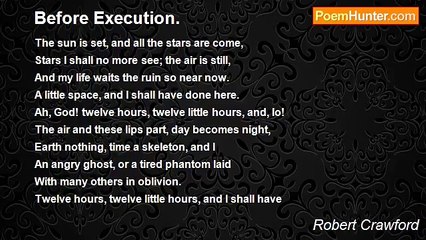 Robert Crawford - Before Execution.