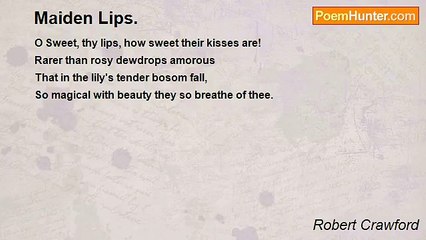 Robert Crawford - Maiden Lips.