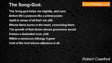Robert Crawford - The Song-God.