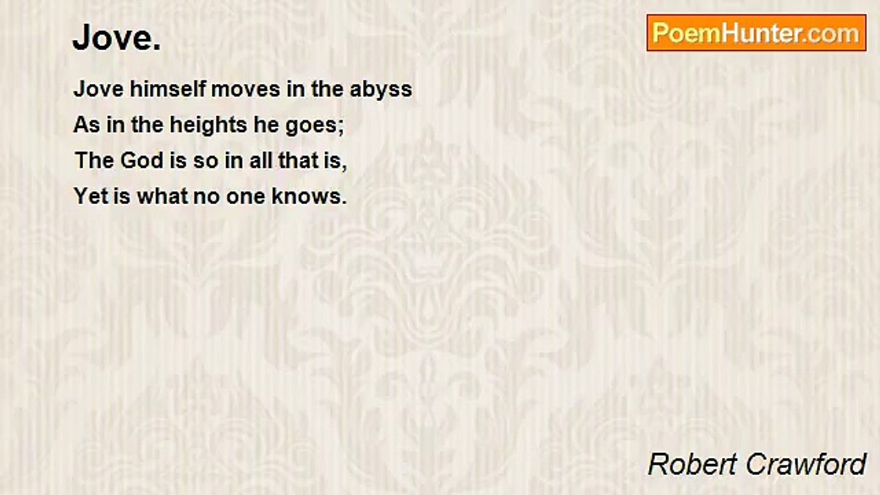 Robert Crawford - Jove.