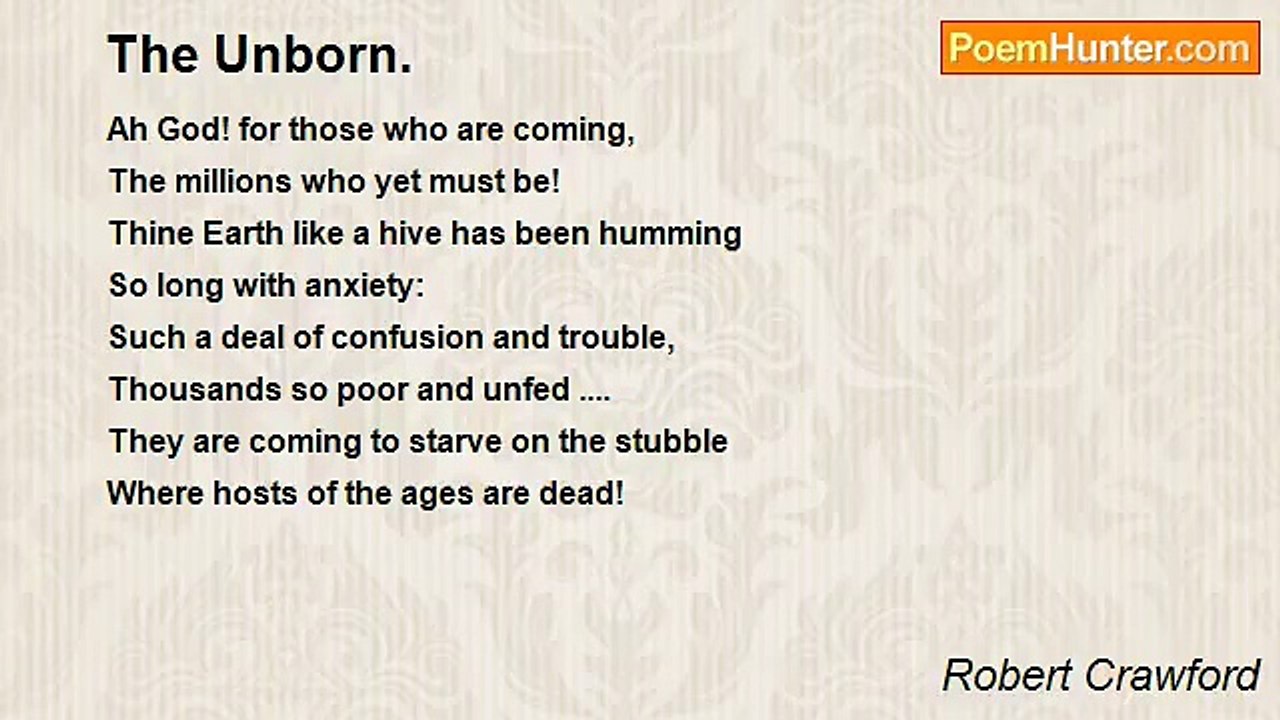 Robert Crawford - The Unborn.