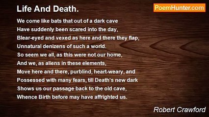 Robert Crawford - Life And Death.