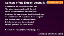 Archibald Thomas Strong - Sonnets of the Empire: Australia 1905