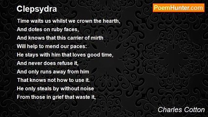 Charles Cotton - Clepsydra