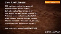 Edwin Markham - Lion And Lioness
