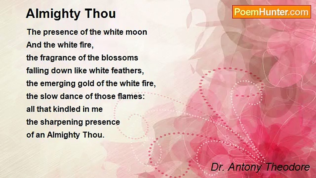 Dr. Antony Theodore - Almighty Thou