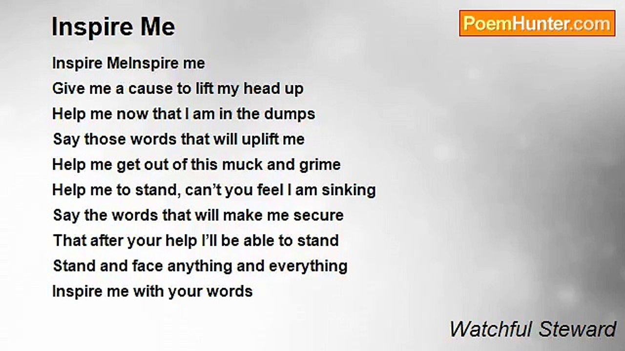 Watchful Steward - Inspire Me