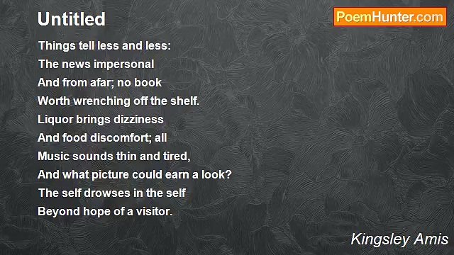 Kingsley Amis - Untitled