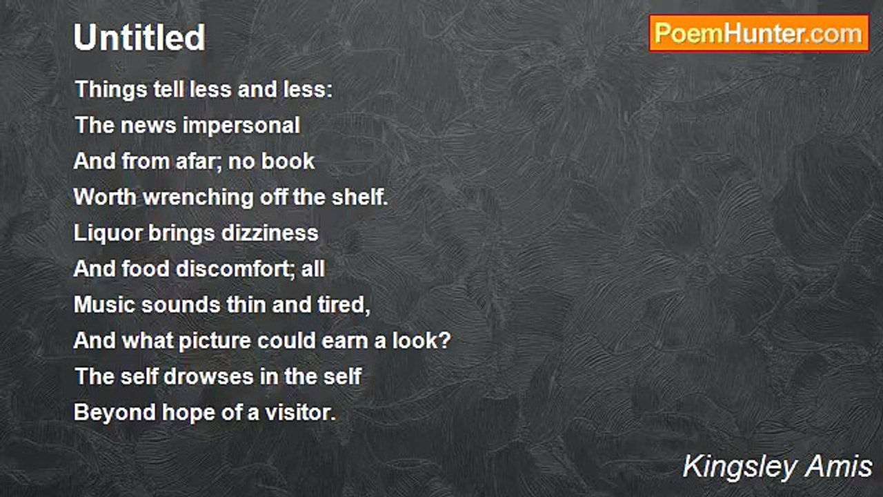 Kingsley Amis - Untitled