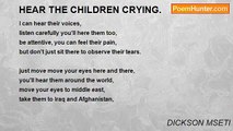 DICKSON MSETI - HEAR THE CHILDREN CRYING.