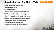 Gerald Griffin - Recollections of Our Native Valley