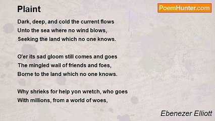 Ebenezer Elliott - Plaint