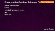 June Jordan - Poem on the Death of Princess Diana