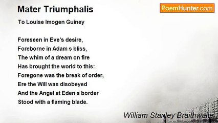 William Stanley Braithwaite - Mater Triumphalis