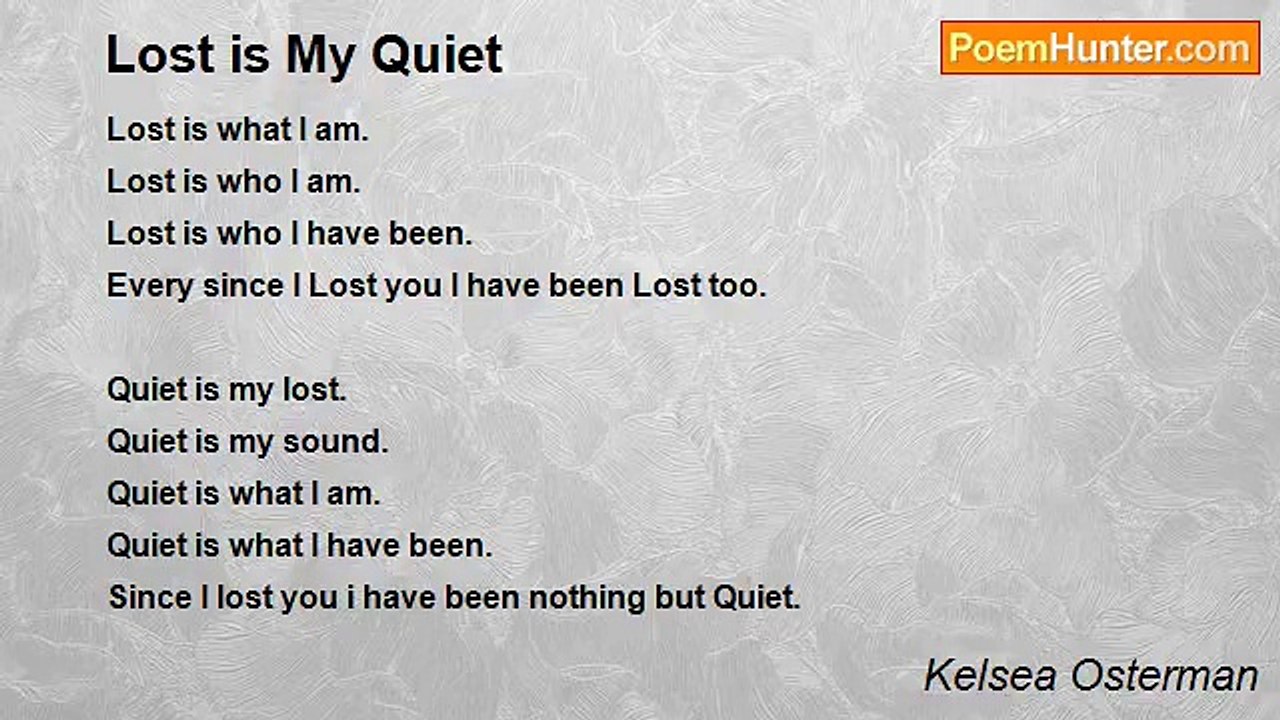 Kelsea Osterman - Lost is My Quiet