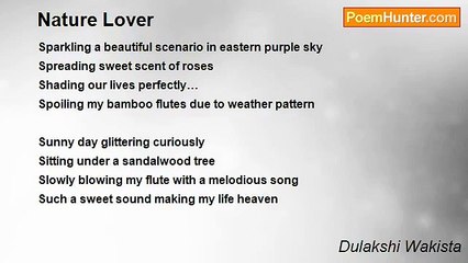 Dulakshi Wakista - Nature Lover