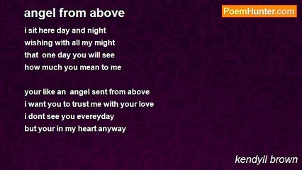 kendyll brown - angel from above