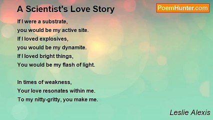 Leslie Alexis - A Scientist's Love Story