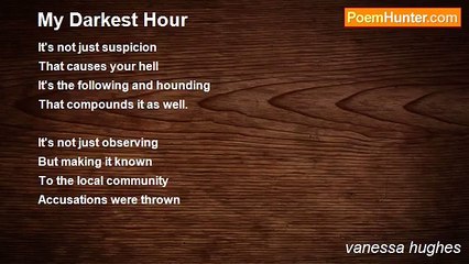 vanessa hughes - My Darkest Hour