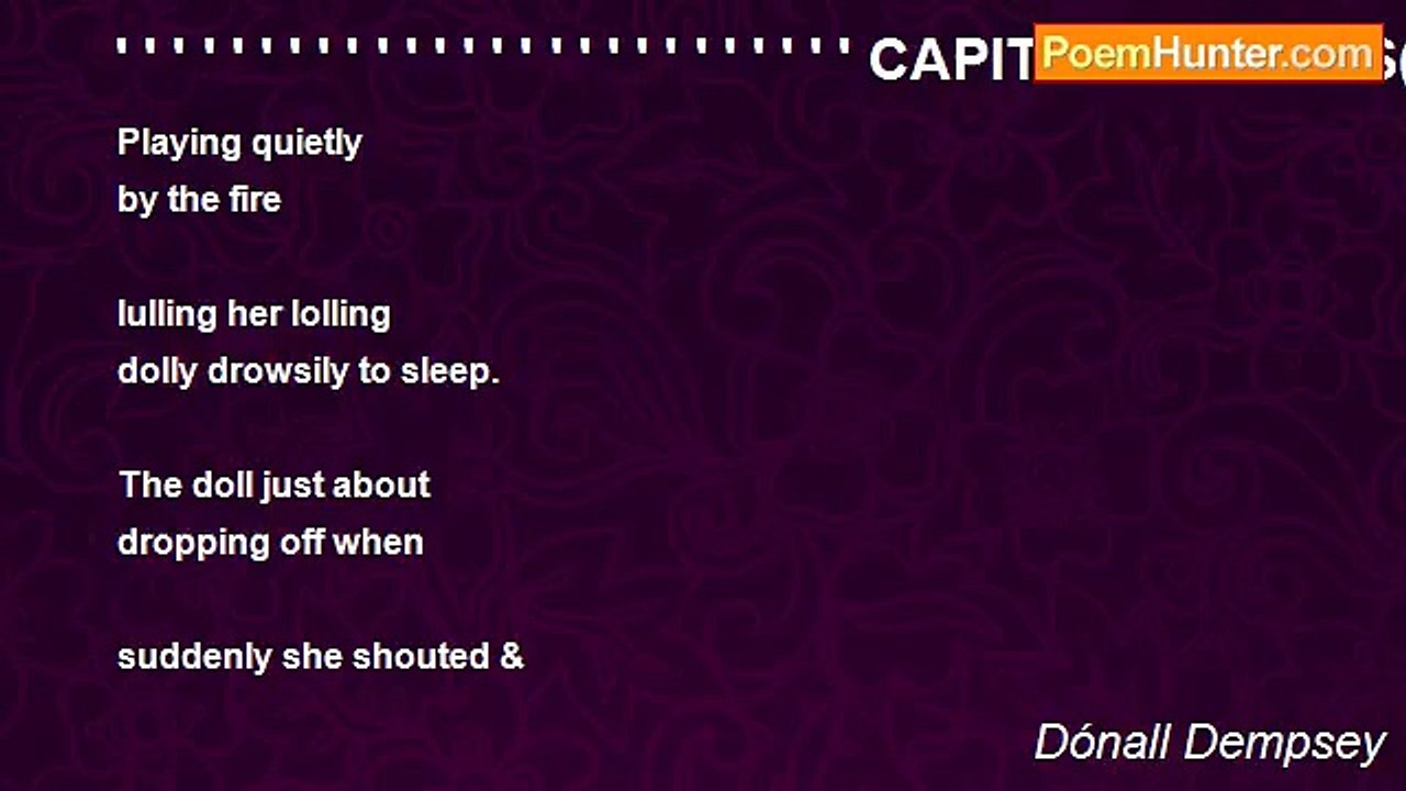 Dónall Dempsey - ' ' ' ' ' ' ' ' ' ' ' ' ' ' ' ' ' ' ' ' ' ' ' ' ' ' CAPITAL LETTERS(for Scarlett)